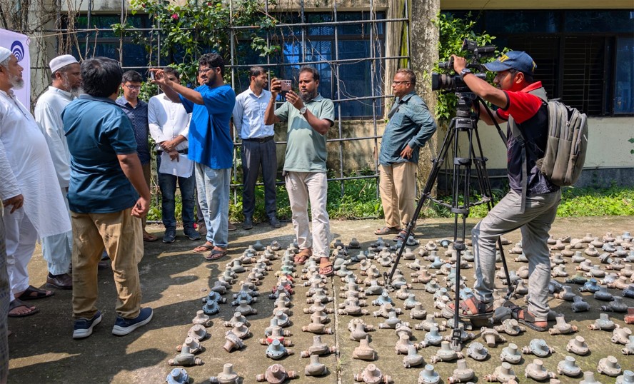 ব্রাহ্মণবাড়িয়ায় অবৈধ গ্যাস ব্যবহারকারীর ২ হাজার ৩০ টি  রেগুলেটর ধ্বংস